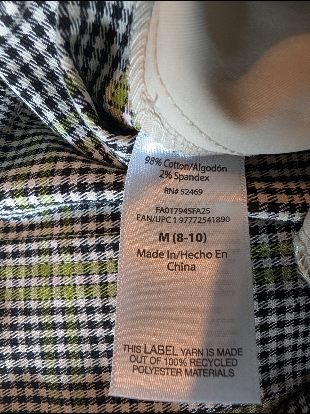 Free Assembly Cotton Plaid Pleated Skirt - Picture 6 of 8